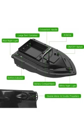 Sazan Yemleme (TEKNE VE BOTU)uzaktan Kumandalı ( 400-500) Uzaklık Menzilli Sabi?t Hiz thumbnail 7