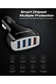 Araç şarj cihazı 4 USB GİRİŞLİ hızlı şarj cihazı Uyumlu - 2
