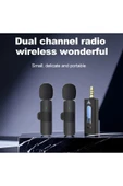 Yaka Mikrofonu Bluetooth Kablosuz (TEK) Başlıklı (MİNİ) Mic Ses Alıcısı Kayıt - 5