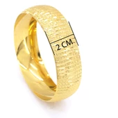 22 Ayar Altın Kaplama Noktalı Bilezik 2 CM Kalınlık BLZ-3015 - 3