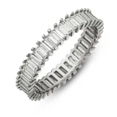 Gümüş Baget Taşlı Tamtur Kadın Yüzük SL5874 thumbnail 2