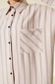 Çift Çizgili Tunik Bej thumbnail 4
