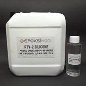 RTV 2 KALIP SİLİKONU 1. SINIF  YUMUŞAK SIVI SİLİKON 2,5 KG 10 SHORE BEYAZ RENK - 1