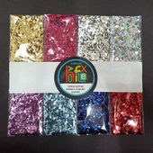 GLİTTER DAMLA MODEL EPOKSİ  REÇİNE SÜSLEME PULU NAİL ART MAKYAJ SİM SET 15 GRAM x 8 RENK 120 GRAM - 1
