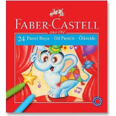 Faber-Castell Karton Kutu 24'lü Pastel Boya - 1