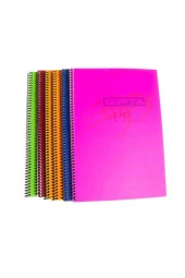 Gıpta Eko Spiralli Plastik Kapak Defter A4 40 Yaprak Kareli Okul Defteri (12 Li Paket) - 1