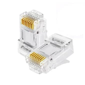 Powermaster 10 Pin Ethernet Soket Rj45 10P 10C İnternet Kablosu Soketi - 2