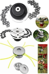 Stanvolt Motorlu Tırpan Universal Metal Başlık | Zincirli Tırpan Aparatı Başlığı Ot Çalı Biçme Seti - 1