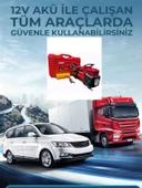 Çift Silindirli Lastik Şişirme Oto Kamyon 12V 150 PSI Ağır Hizmet Tipi Çantalı Hava Kompresörü - 2