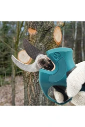 Profesyonel Çift Akülü Kömürsüz Motor Dijital Emniyetli Akülü Dal Kesme Makası - 3