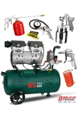 Klpro Sessiz Hava Kompresörü Klk25s 1 Hp 24 Lt 8 Bar Hediyeli Set thumbnail 1