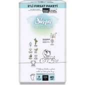 Sleepy Bio Natural Fırsat Paketi 7 XXL Beden Bebek Bezi 40'lı - 2