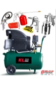 Klpro 24 Lt 8 Bar Hava Kompresörü Klk25 2hp Hediyeli Set - 1