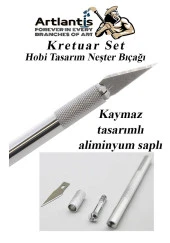 Çelik Cetvel 30 cm ve Kretuar Bıçağı 5 Yedek Bıcaklı 1 Adet Paslanmaz Çelik Metal Çetvel 30 Santimetre - 7