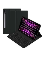 Qpen Samsung Galaxy X800 Tab S8 Plus Uyumlu 12.4 inç Klavyeli Tablet Kılıf thumbnail 5