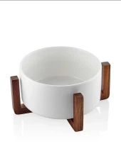 The Mia WDY0010 Woody Porselen Servis Ayaklı 20 Cm - 1