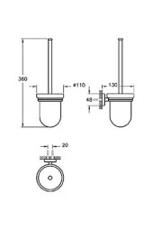Q-line A44999 Tuvalet Fırçalığı, Krom thumbnail 3