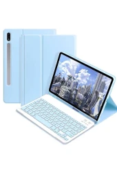 Qpen Samsung Galaxy X200 Tab A8 Uyumlu 10.5 inç Klavyeli Tablet Kılıf thumbnail 8