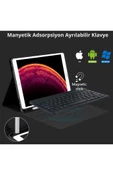 Qpen iPad Pro 2022 12.9 inç  Uyumlu Klavyeli Tablet Kılıf thumbnail 2