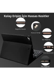 Qpen iPad Pro 2022 12.9 inç  Uyumlu Klavyeli Tablet Kılıf thumbnail 4