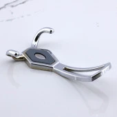 Mali Askı Dolap Askılık Askılığı Banyo Mutfak Askısı Duvar Kapı Arkası Elbise Kıyafet Vestiyer Krom - 8