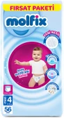 Molfix Külot Bebek Bezi Beden:4 (9-14KG) Maxi 448 Adet Dev Ekonomik Fırsat Pk thumbnail 2