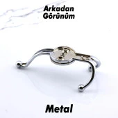 Boncuk Askı Dolap Askılık Askılığı Duvar Kapı Elbise Kıyafet Vestiyer Banyo Mutfak Askısı Krom thumbnail 4