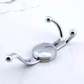 Boncuk Askı Dolap Askılık Askılığı Duvar Kapı Elbise Kıyafet Vestiyer Banyo Mutfak Askısı Krom thumbnail 7