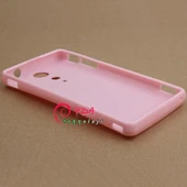 Sony Xperia TX LT29i Deluxe Silikon Kılıf - Pembe - 5
