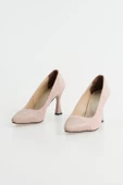Kadın Süet Kadeh Topuklu Sivri Burun Ayakkabı thumbnail 1