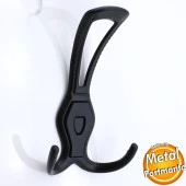 Galata Askı Dolap Askılık Askılığı Duvar Kapı Elbise Kıyafet Vestiyer Banyo Mutfak Askısı Siyah thumbnail 1