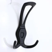 Galata Askı Dolap Askılık Askılığı Duvar Kapı Elbise Kıyafet Vestiyer Banyo Mutfak Askısı Siyah thumbnail 2