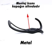 Galata Askı Dolap Askılık Askılığı Duvar Kapı Elbise Kıyafet Vestiyer Banyo Mutfak Askısı Siyah thumbnail 3