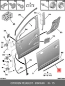 OEM Peugeot 3008 (T84) 5008 (T87) (2009 - 2016) Ön Sol Kapı Çitası (8545.HN) - 1