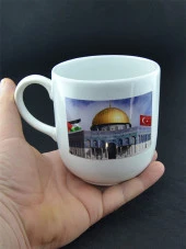 Filistin Mescid-i Aksa Baskılı Seramik Kupa Bardak - 3