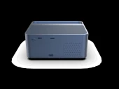 1080P HD Android Sistemli Wifi Bluetooth 150 inch Hoparlörlü HDMI 500 ANS Akıllı Projeksiyon Cihazı thumbnail 3