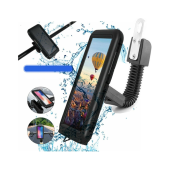 QASUL Motosiklet Telefon Tutucu Bisiklet Telefon Tutucu Su Geçirmez Motor Tutacak - 1
