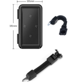 QASUL Motosiklet Telefon Tutucu Bisiklet Telefon Tutucu Su Geçirmez Motor Tutacak - 5