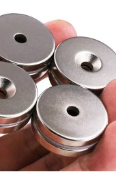 Havşalı Neodyum Mıknatıs - Ø20xø10/5x5mm - Ahşap, Plastik, Betona 5 adet - 4