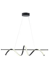 Dekorluna Pane Siyah Modern Led Avize Beyaz Işık Salon Mutfak Oda Hol Ledli Avize Yemek Masası Led Avize - 3
