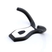 Galata Askı Dolap Askılık Vestiyer Banyo Mutfak Askılığı Duvar Kapı Elbise Kıyafet Askısı Siyah thumbnail 5