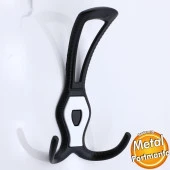 Galata Askı Siyah Dolap Askılık Askılığı Duvar Vestiyer Banyo Mutfak Kapı Elbise Kıyafet Askısı thumbnail 1