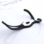 Galata Askı Siyah Dolap Askılık Askılığı Duvar Vestiyer Banyo Mutfak Kapı Elbise Kıyafet Askısı thumbnail 3