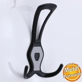 Galata Askı Siyah Dolap Askılık Askılığı Duvar Vestiyer Banyo Mutfak Portmanto Elbise Kıyafet Askısı thumbnail 1