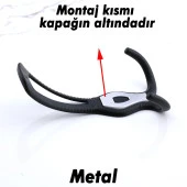 Galata Askı Siyah Dolap Askılık Askılığı Duvar Vestiyer Banyo Mutfak Portmanto Elbise Kıyafet Askısı thumbnail 2