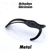 Galata Askı Siyah Dolap Askılık Askılığı Duvar Vestiyer Banyo Mutfak Portmanto Elbise Kıyafet Askısı thumbnail 3