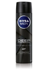 NIVEA DEODORANT FOR MEN SPREY DEEP DIMENSION 150 ML - 2