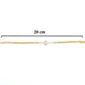 Altın Kaplama Dikdörtgen Detaylı Su Yolu Dorika Bileklik BLK-419 thumbnail 7