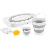 BM Care 5'li Katlanabilir Banyo Küvet Seti (Gri) - 2