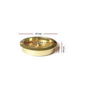 Metal Humidor Higrometresi Ve Nemlendirici Haznesi Seti Sarı 37 mm - 3